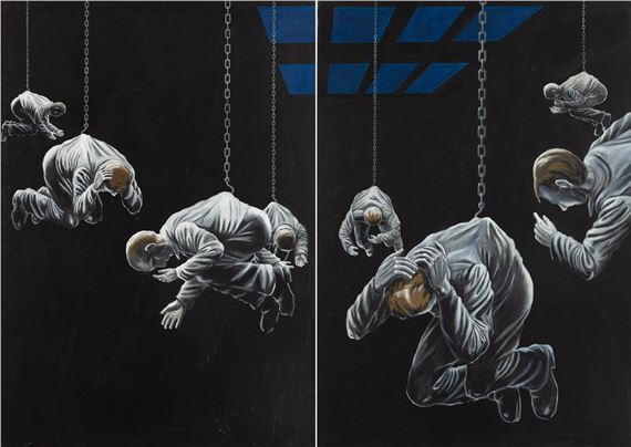 "CECHOWNIA I" Z CYKLU "SYMPTOMY" - DYPTYK by Sławomir Lewczuk, 2010