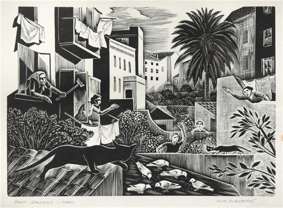 Back Gardens, Lisbon by Iain MacNab