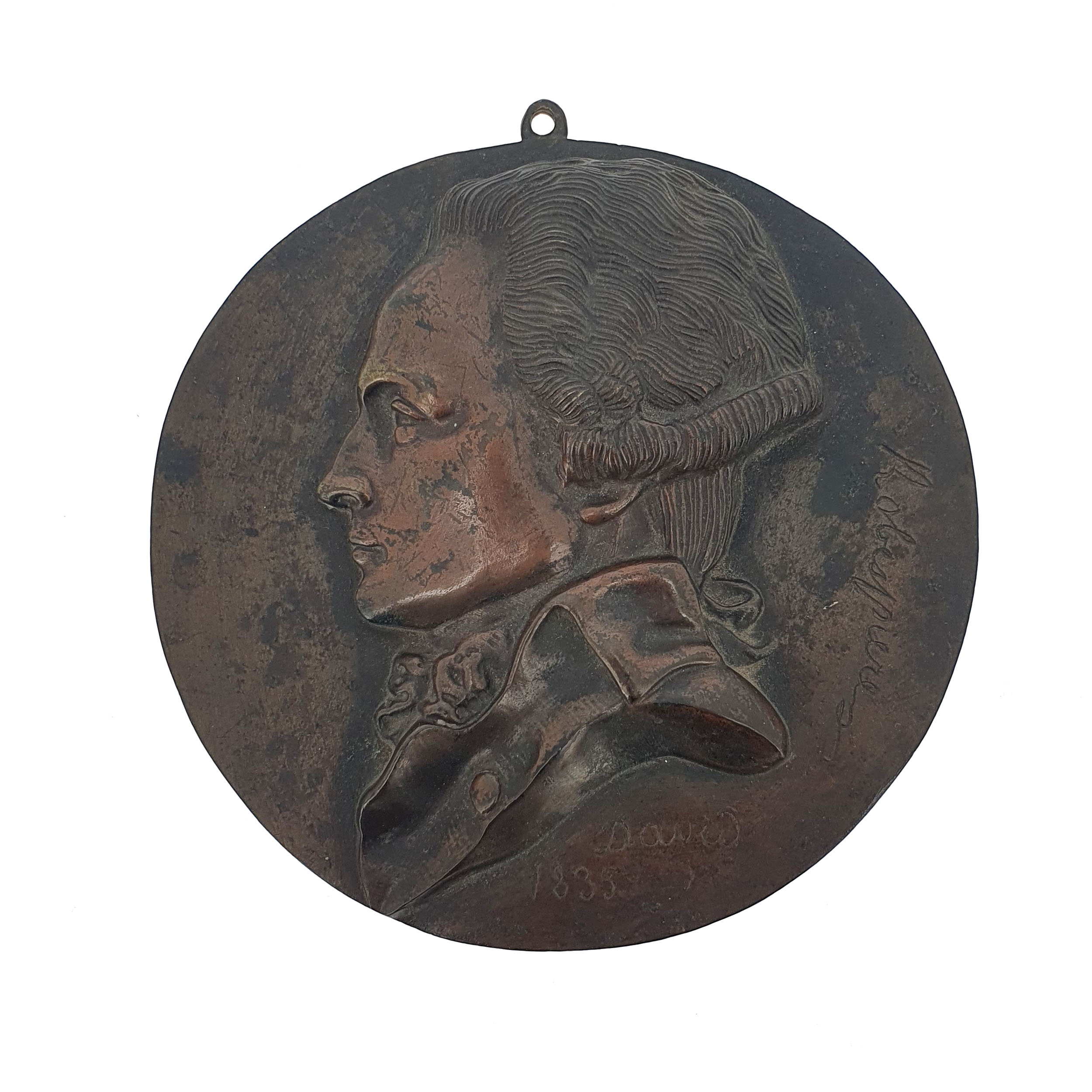 Profile of Robespierre by Pierre Jean David d'Angers, dated 1835