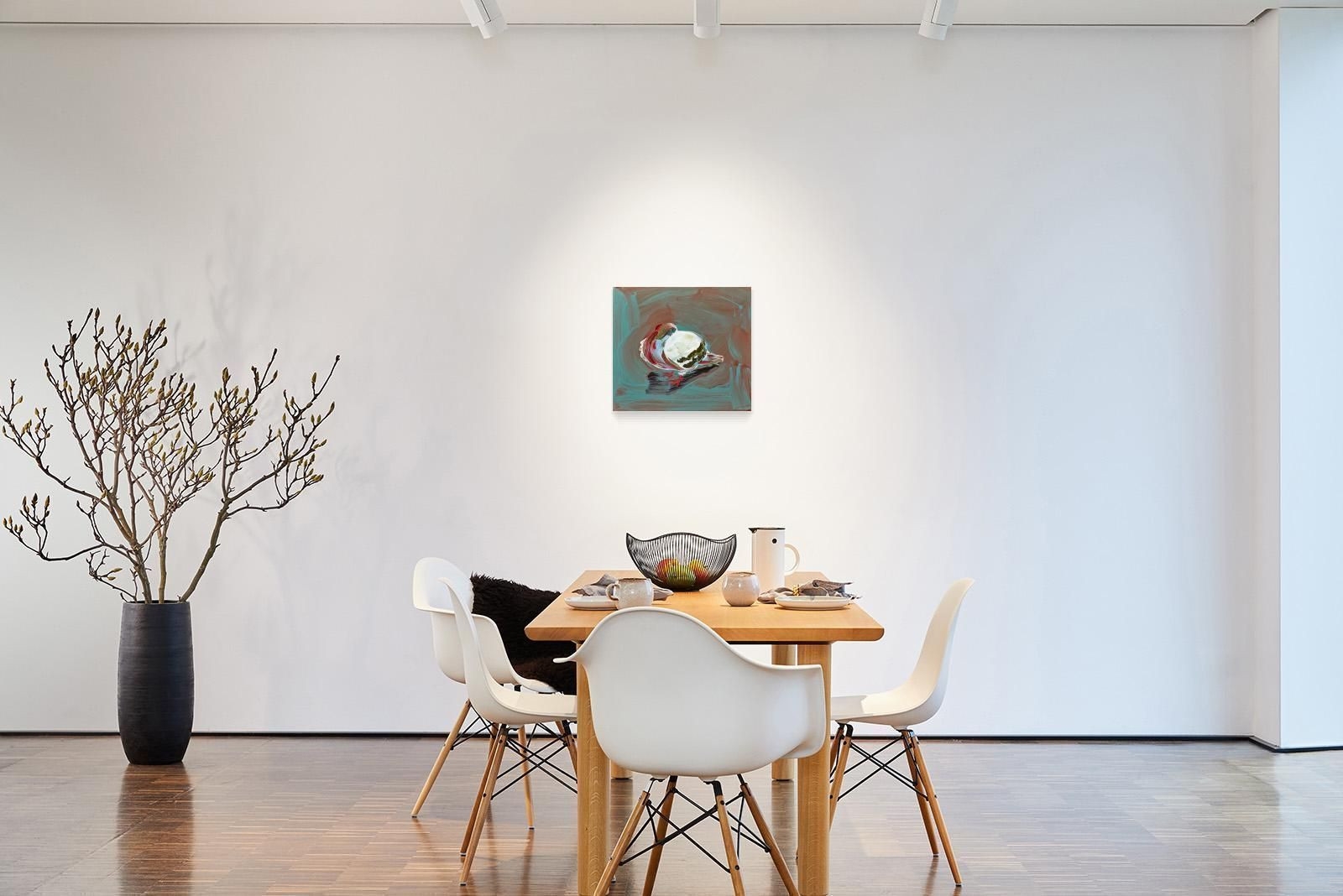 Artwork by Cornelius Völker, "Taube XII"., Made of Oil on canvas