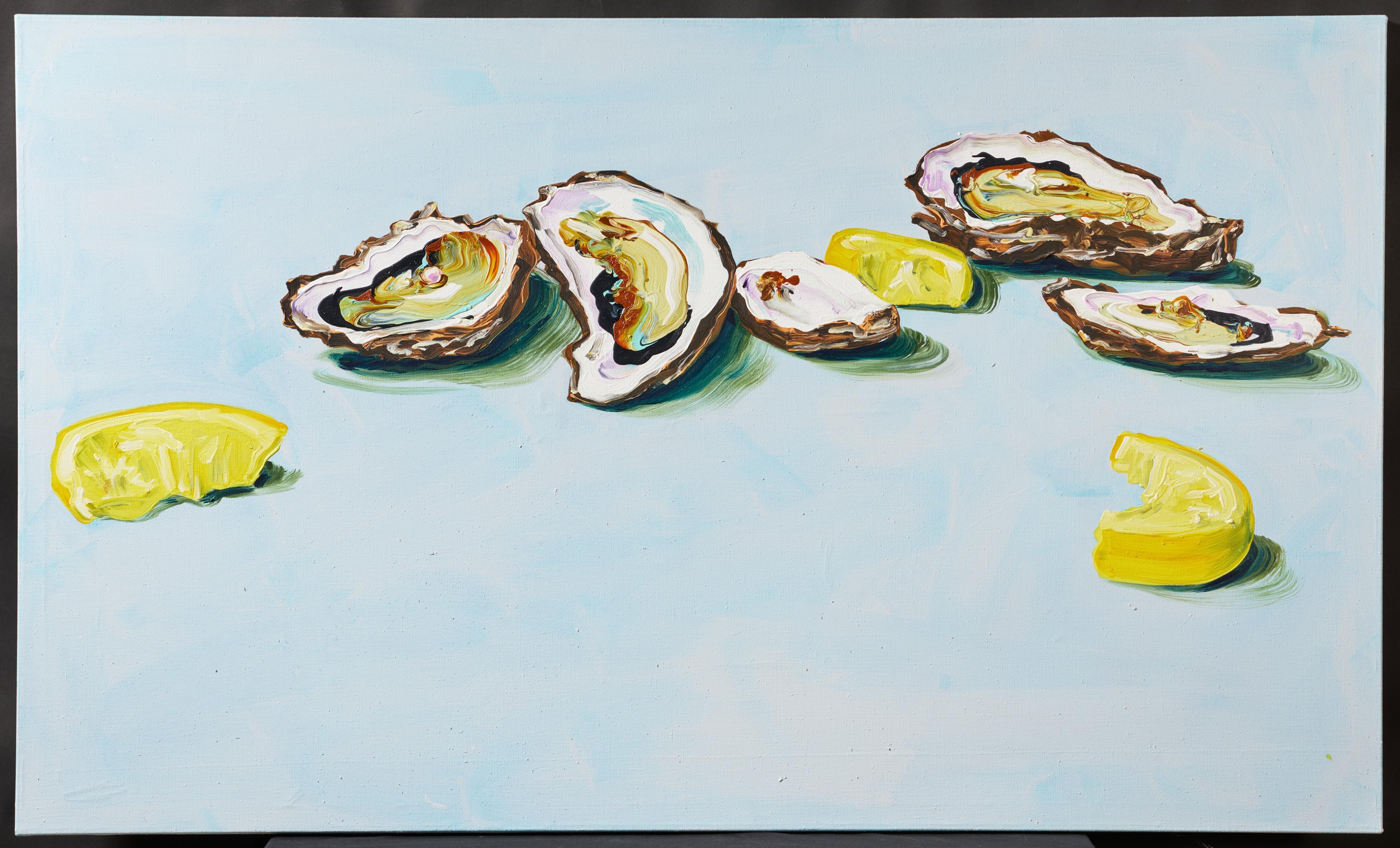 Artwork by Cornelius Völker, "Austern 3-II"., Made of Oil on canvas