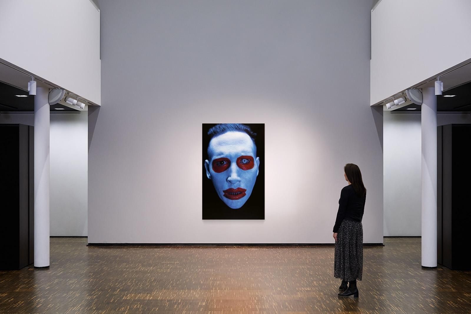 Artwork by Gottfried Helnwein, The Golden Age 37 (Marilyn Manson)., Made of Carbon print on vinyl