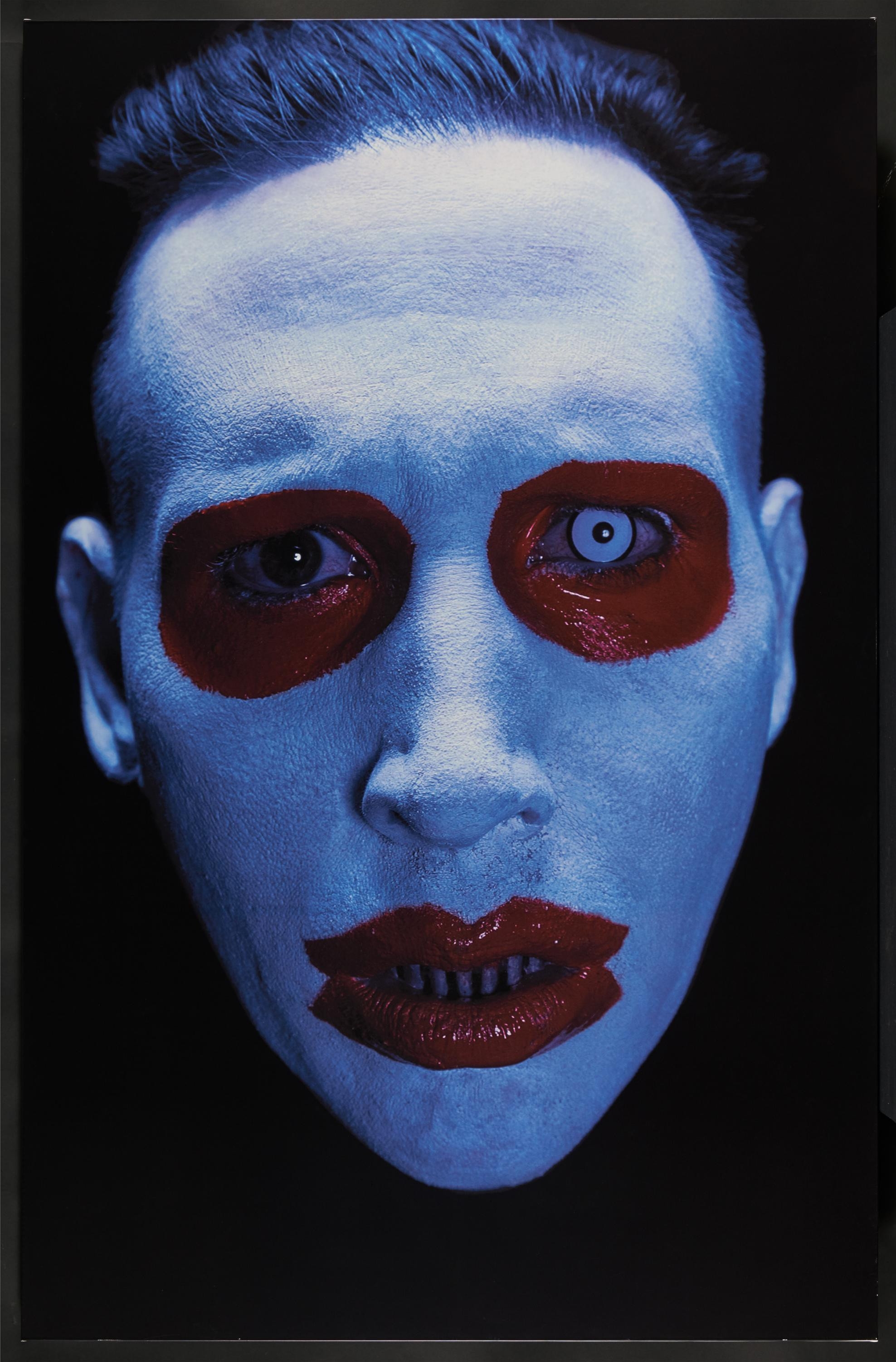 Artwork by Gottfried Helnwein, The Golden Age 37 (Marilyn Manson)., Made of Carbon print on vinyl