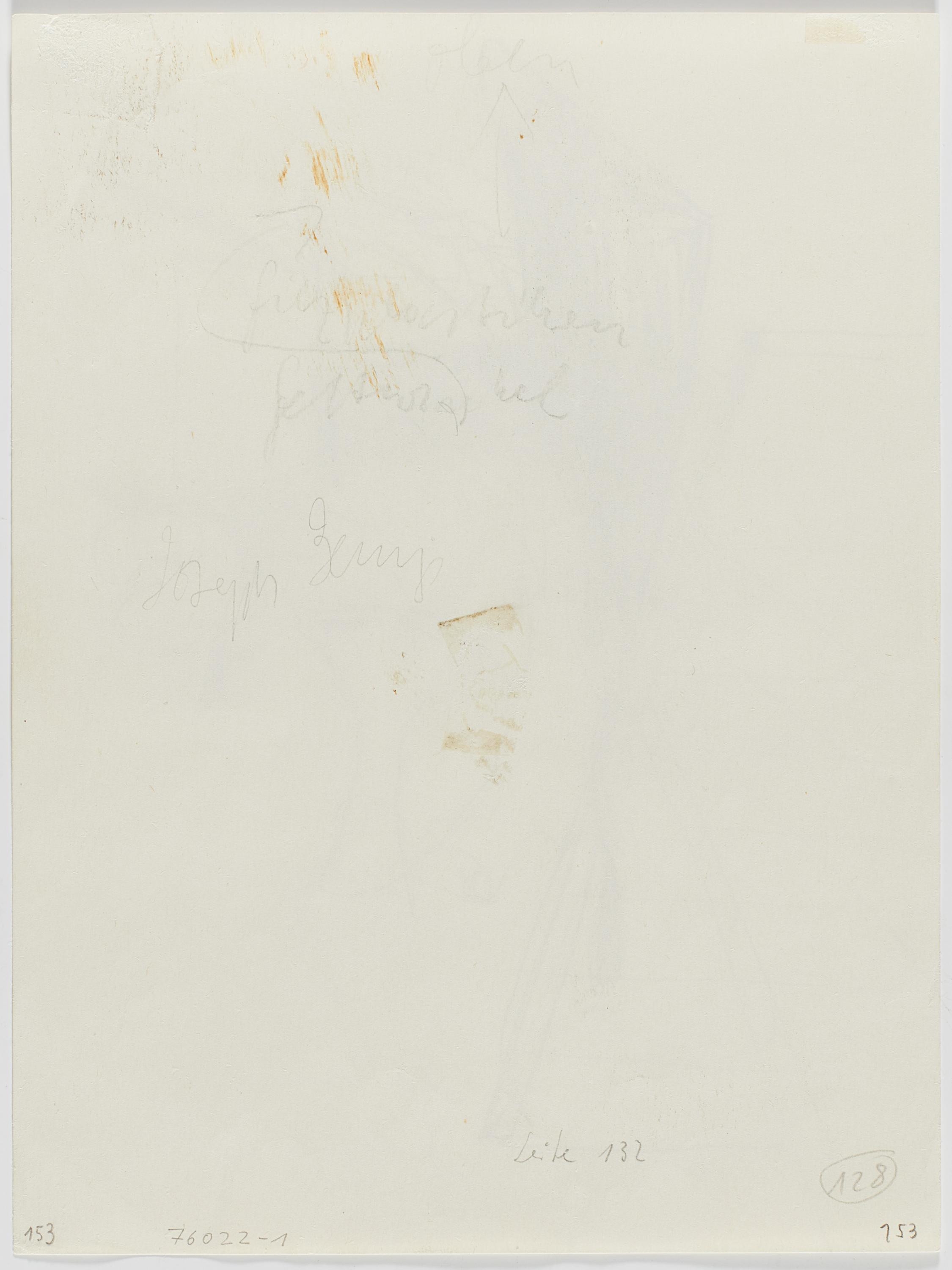 Artwork by Joseph Beuys, Untitled., Made of Pencil on paper