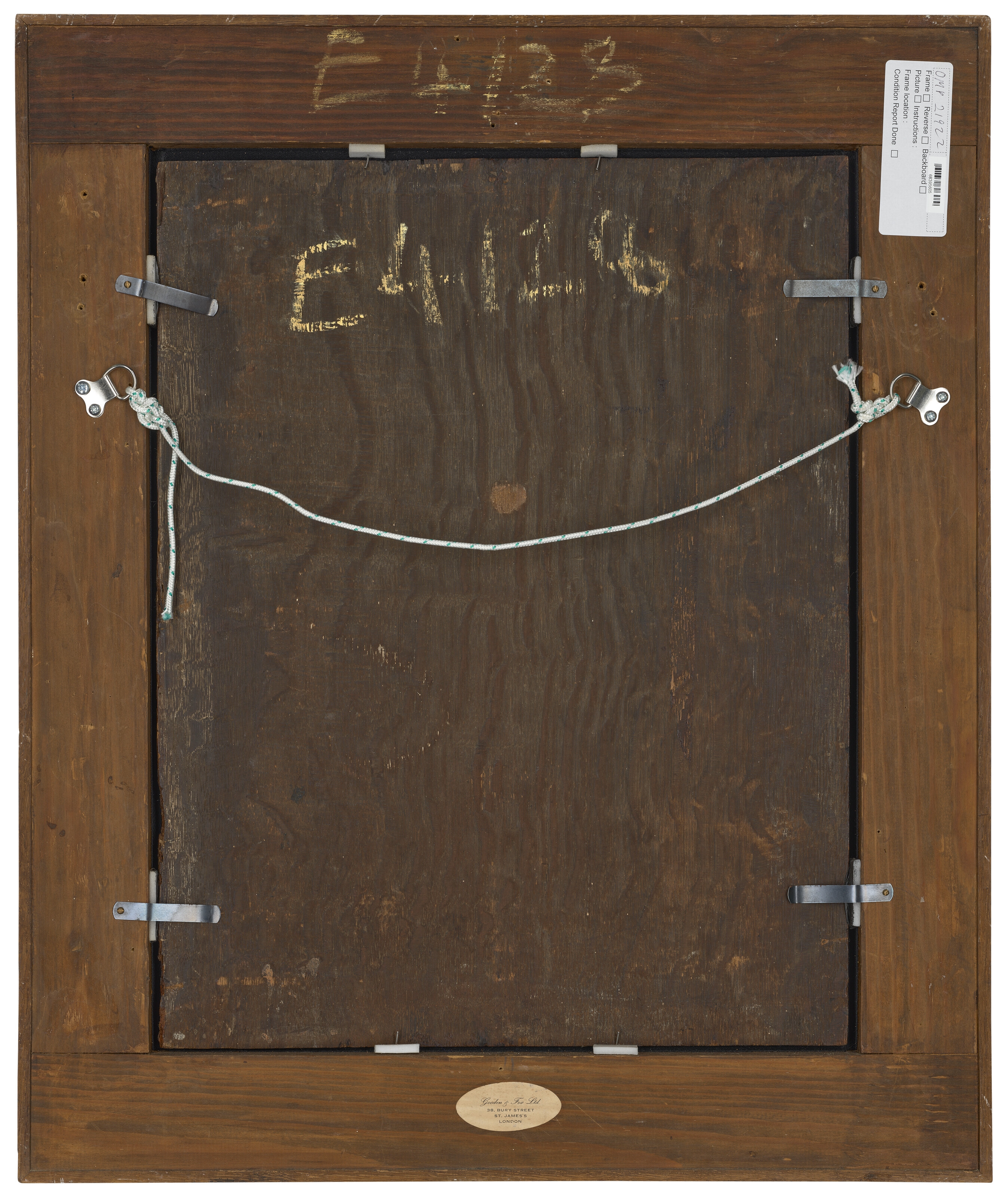 Artwork by Bernaert de Rijckere, Portrait of a lady, bust-length, in a black dress with a white ruff and cap, Made of oil on panel