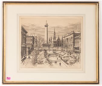 Mt Vernon Place, Winter - Karoly Szanto