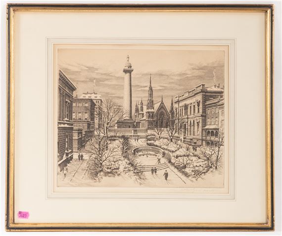 Mt Vernon Place, Winter - Karoly Szanto