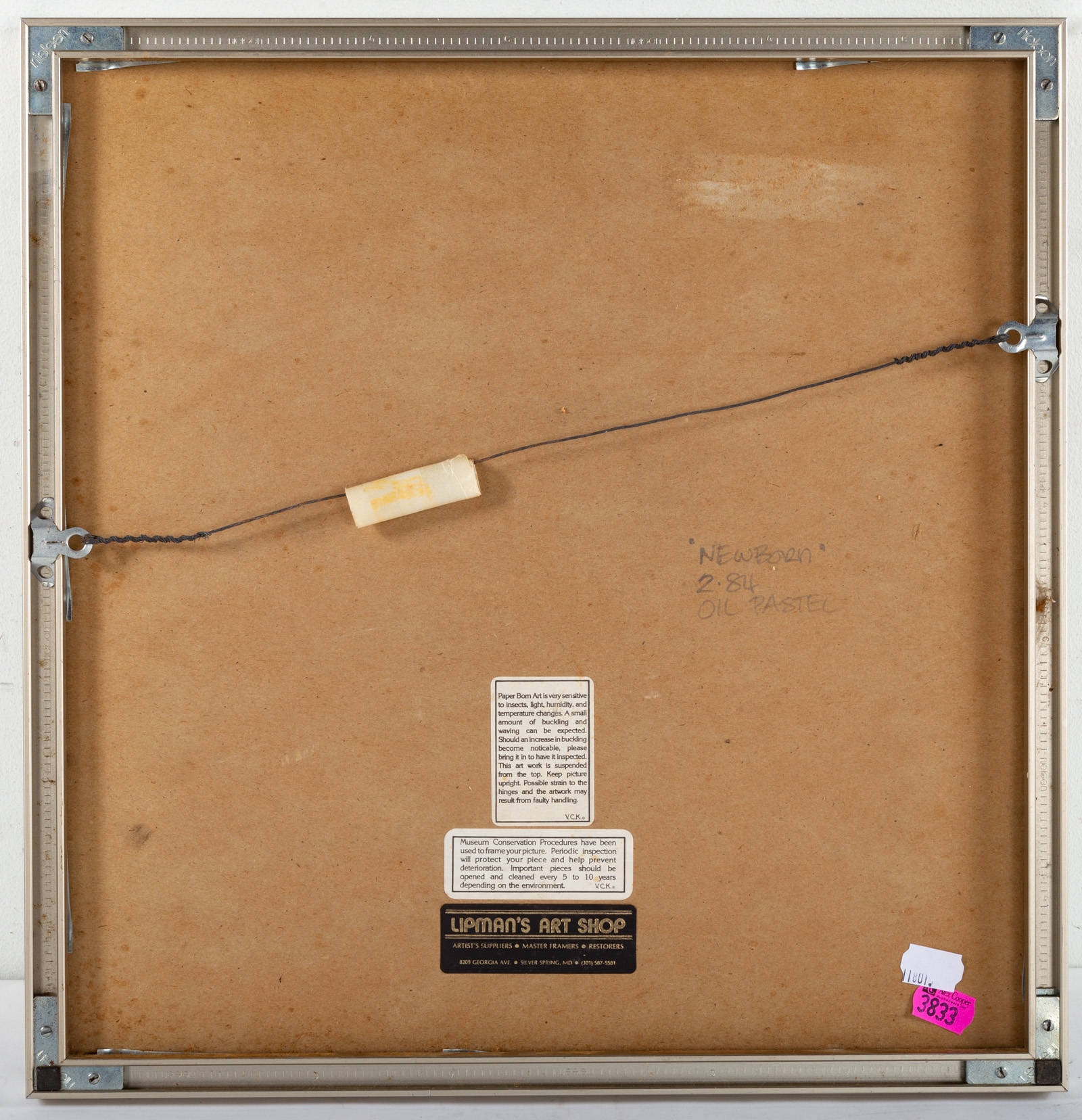 Artwork by Allyn Massey, Newborn, Made of oil pastel, Oil pastel on paper