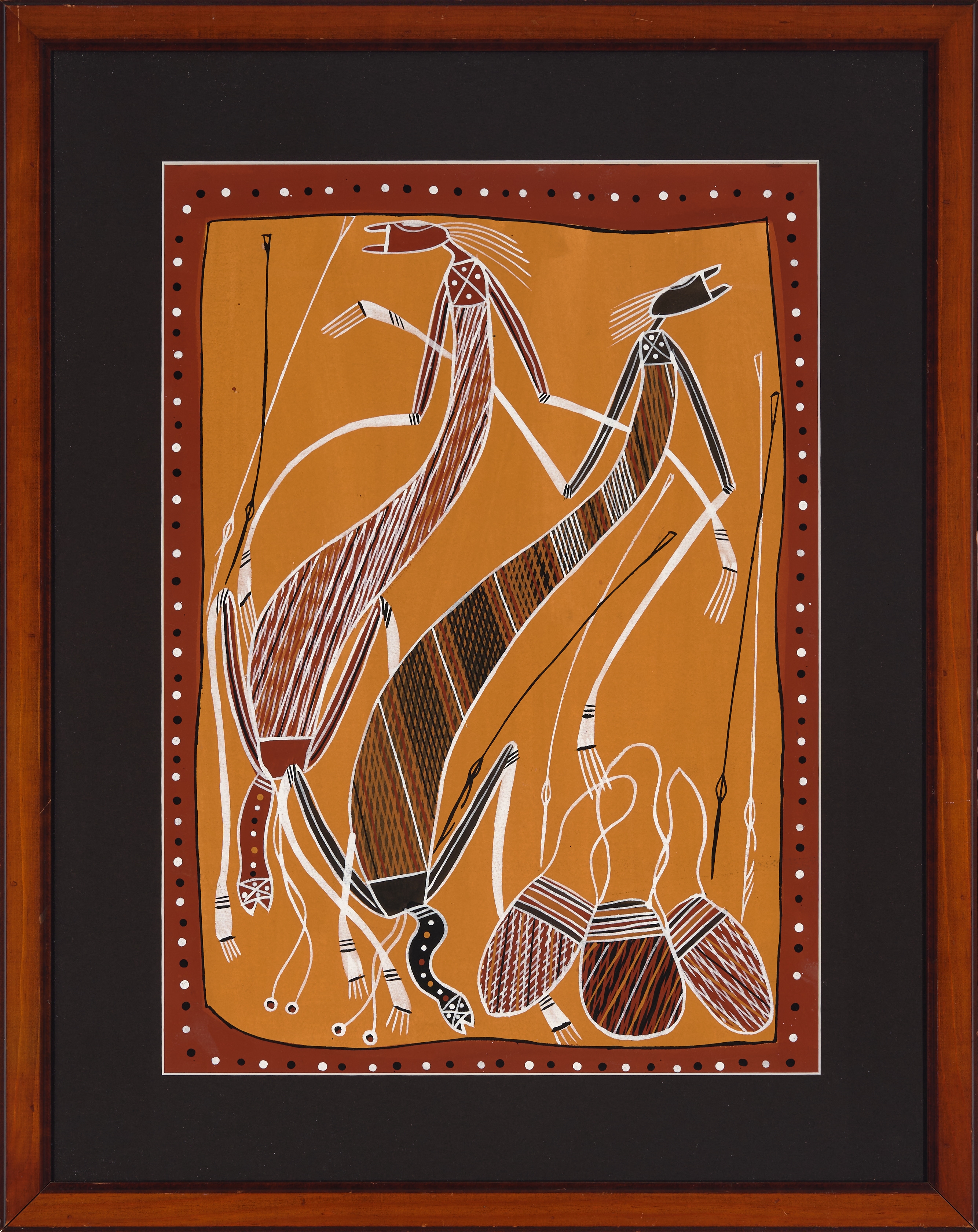 Artwork by Bolda Hunter Bim, Bunji Mimis, Made of acrylic on paper