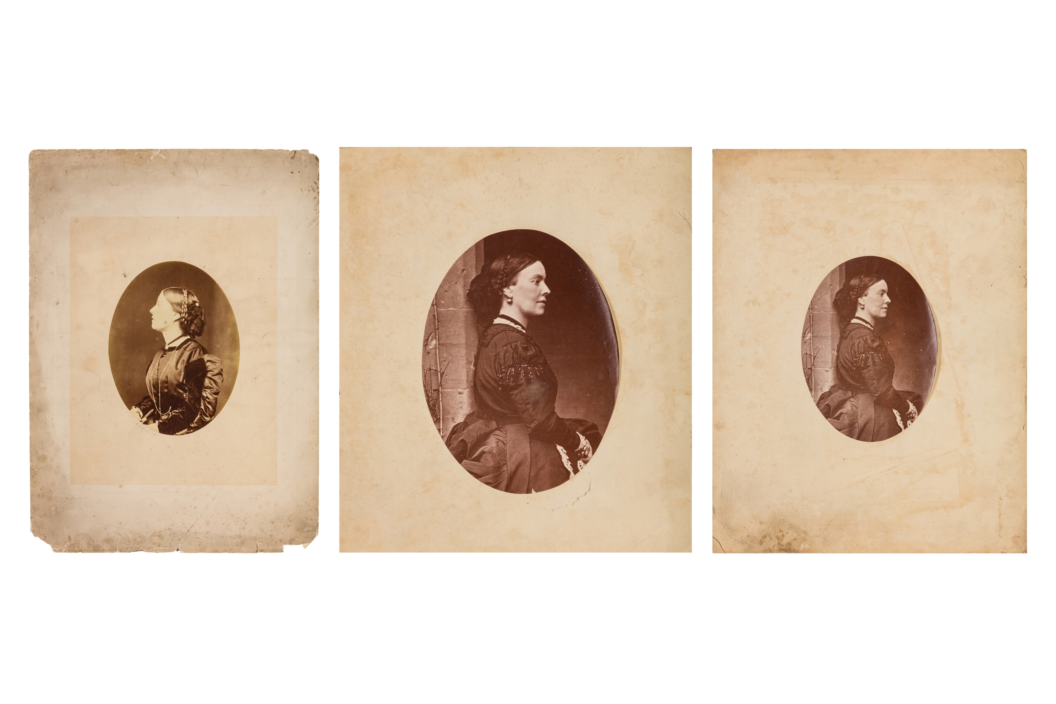 Oscar Gustave Rejlander | THREE PORTRAITS OF A WOMAN (Circa 1860 ...