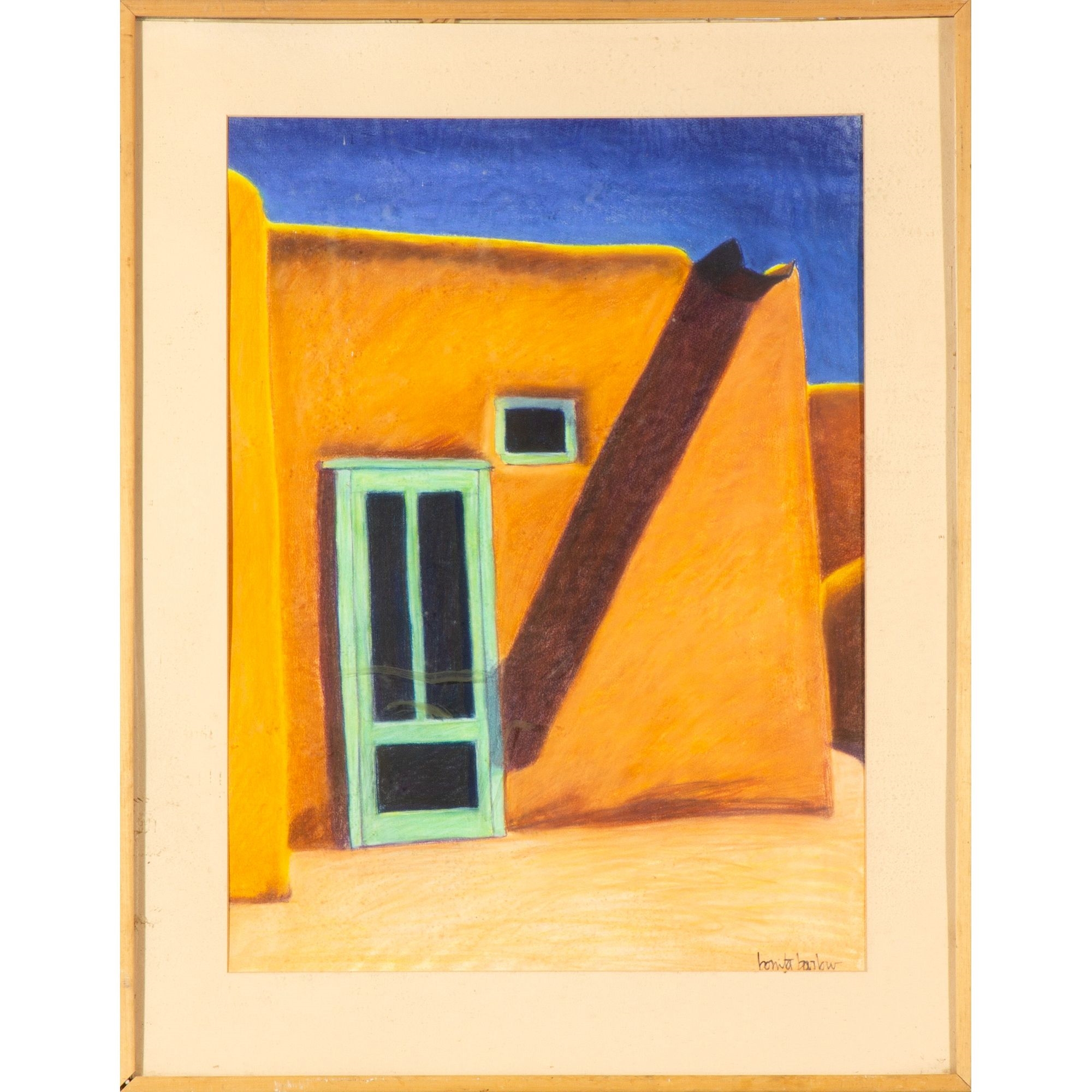 Artwork by Bonita Barlow, New Mexico Door, Made of Watercolor on paper