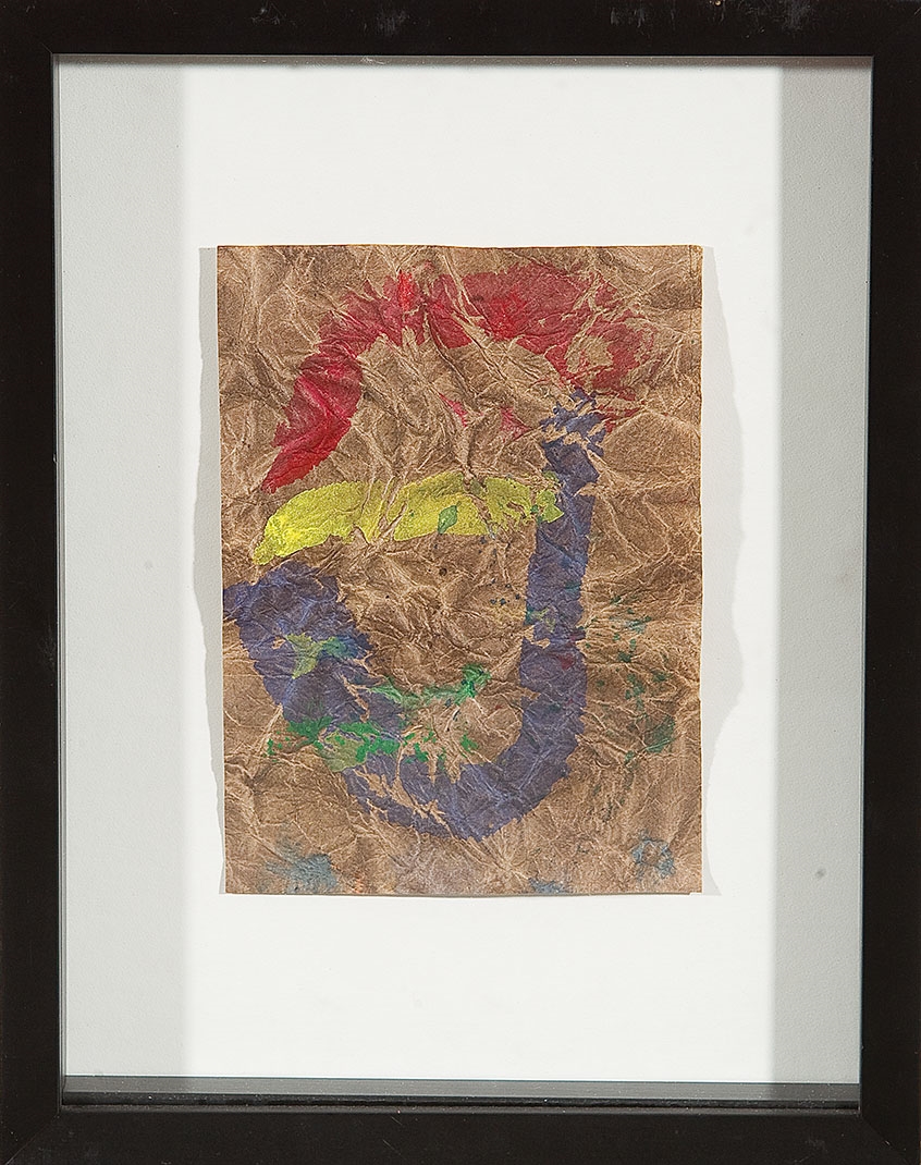 Artwork by Gottfried Mairwöger, Komposition, Made of oil on paper