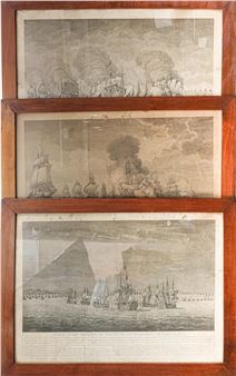 "Vistas del combate de Tolon"; del 22 de febrero de 1744 - Simon Brieva