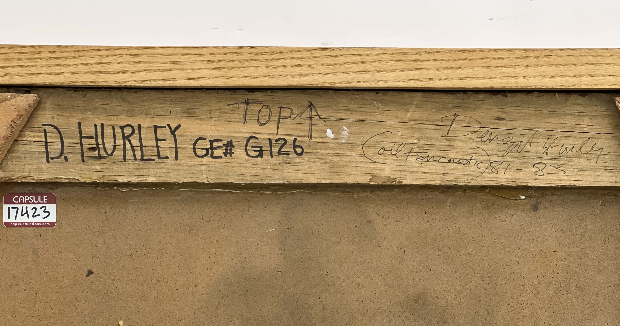 Artwork by Denzil Hurley, Untitled, Made of encaustic on board