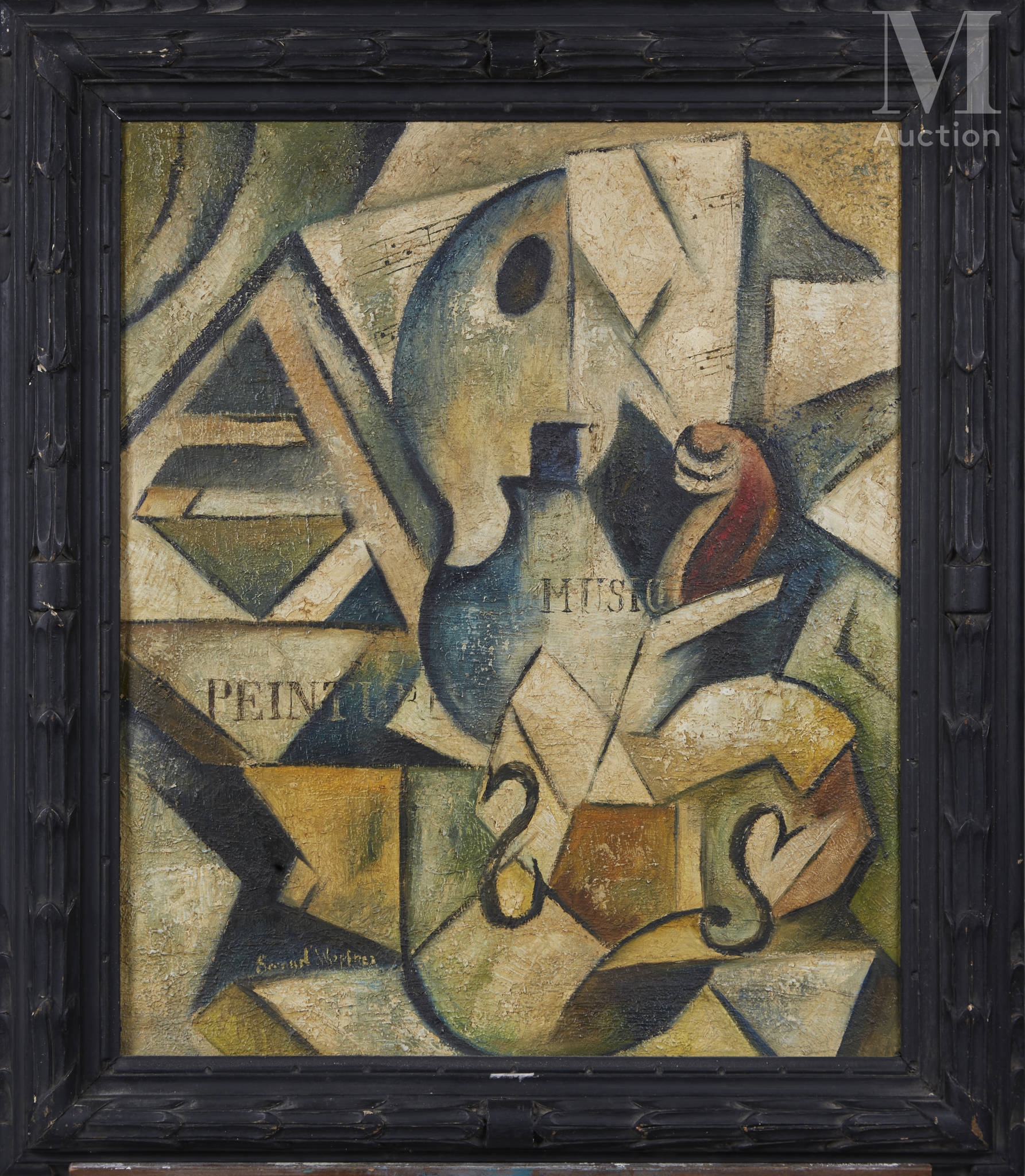 Samuel Wopfner | Composition cubiste Musique | MutualArt