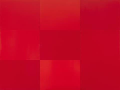 Artwork by Marie-Jo Lafontaine, Monochromes Rouges, Made of Oil on MDF