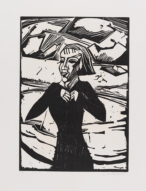 Mädchen am Meer by Erich Heckel, 1912-1919