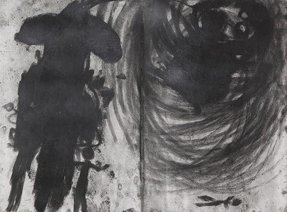 L.I.S. (Lesen in Staub) 5.9.85 by Miriam Cahn