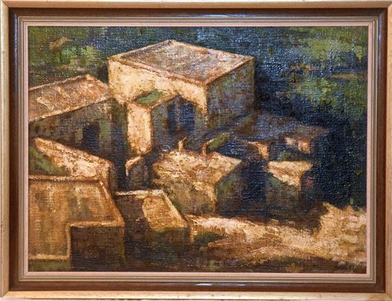 Farm Dwelling from Above by Joseph Bellia, 1982