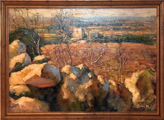 Malta Rural Landscape by Joseph Bellia, 1985
