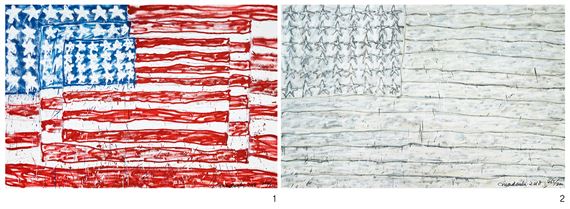 レア！MADSAKI Three Flags 3P MADSAKI | Three Flags-3P, White Flag-2P (2 works) (2018) | MutualArt