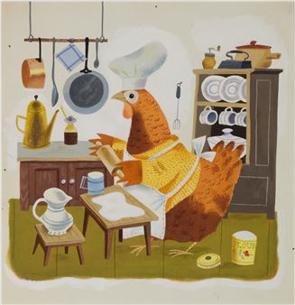 Installation view of Richard Scarry exhibition at The Gadsden Arts Center & Museum.