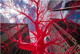 Pamela Rosenkranz's Vibrant "Old Tree" Is Now on View Along the High Line