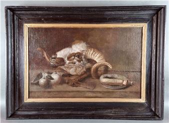 Still life with a ram's head - Giovanni Battista Recco