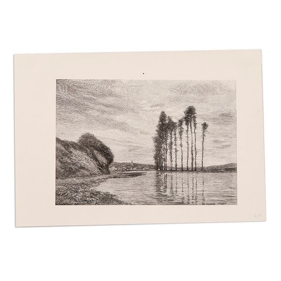 View on the Seine (Harp of the Winds) by Henry Wolf, Circa: 1895