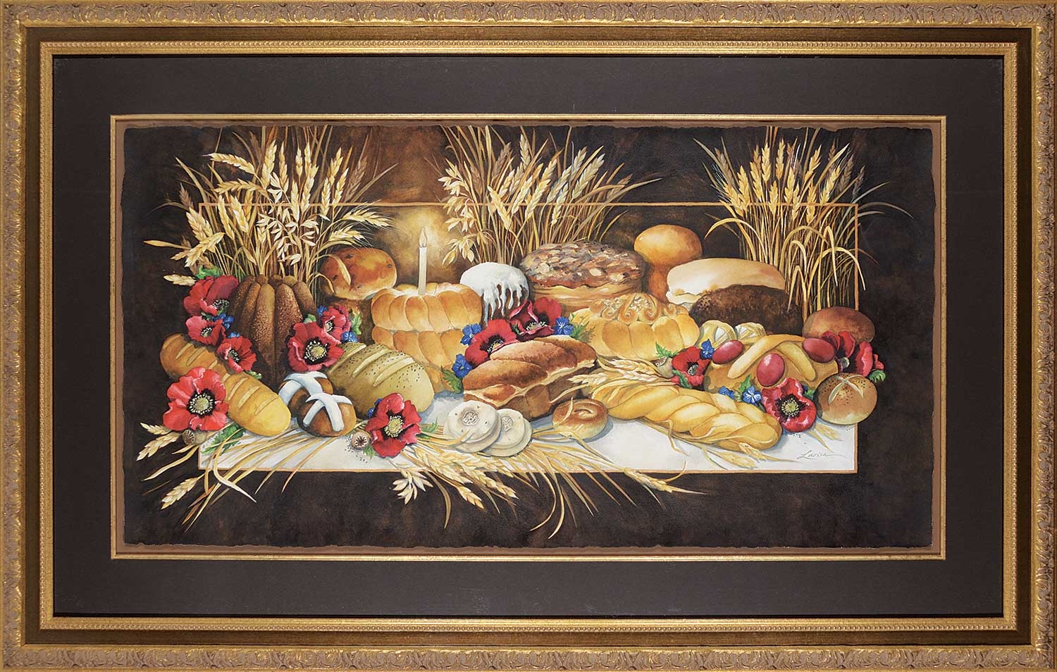 Artwork by Larisa Sembaliuk Cheladyn, Our Daily Bread, Made of watercolour on paper