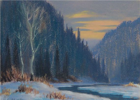 Untitled - Stream at Dusk by Roland Gissing