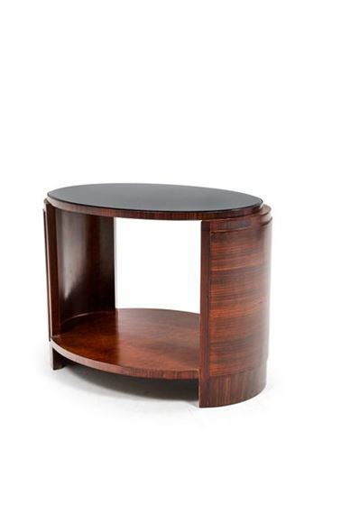 Oval pedestal table by André Domin, circa 1930