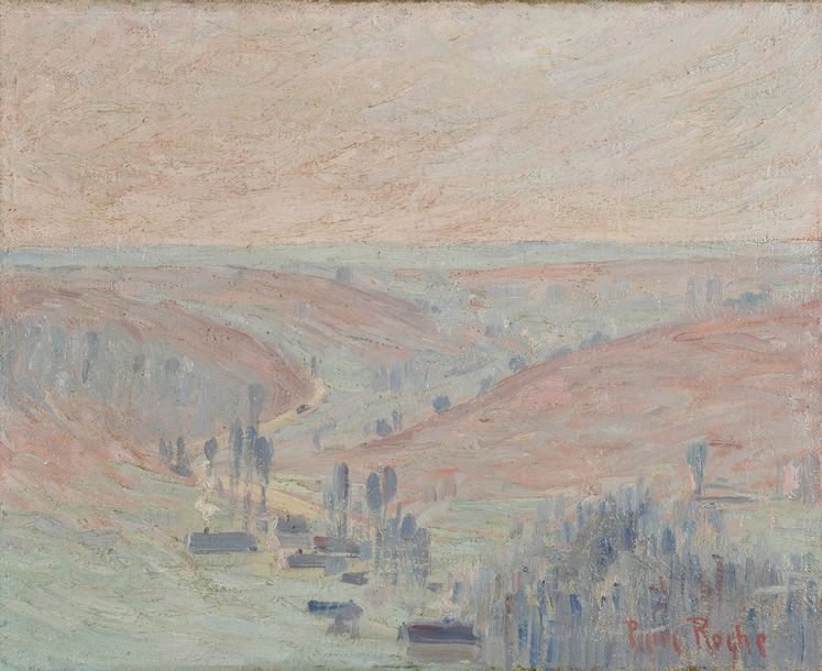 Pierre Roche | Hilly landscape, | MutualArt