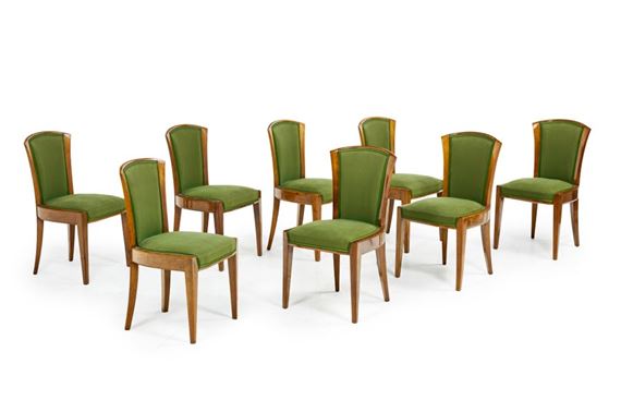 Suite of eight chairs by André Domin, circa 1930