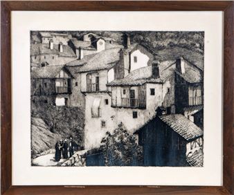 "View of a village" - Luis Alegre Nuñez