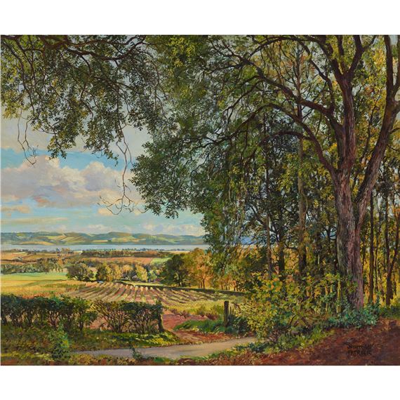 AUTUMN, CARSE OF GOWRIE FROM ABOVE MILLHILL by James McIntosh Patrick‏