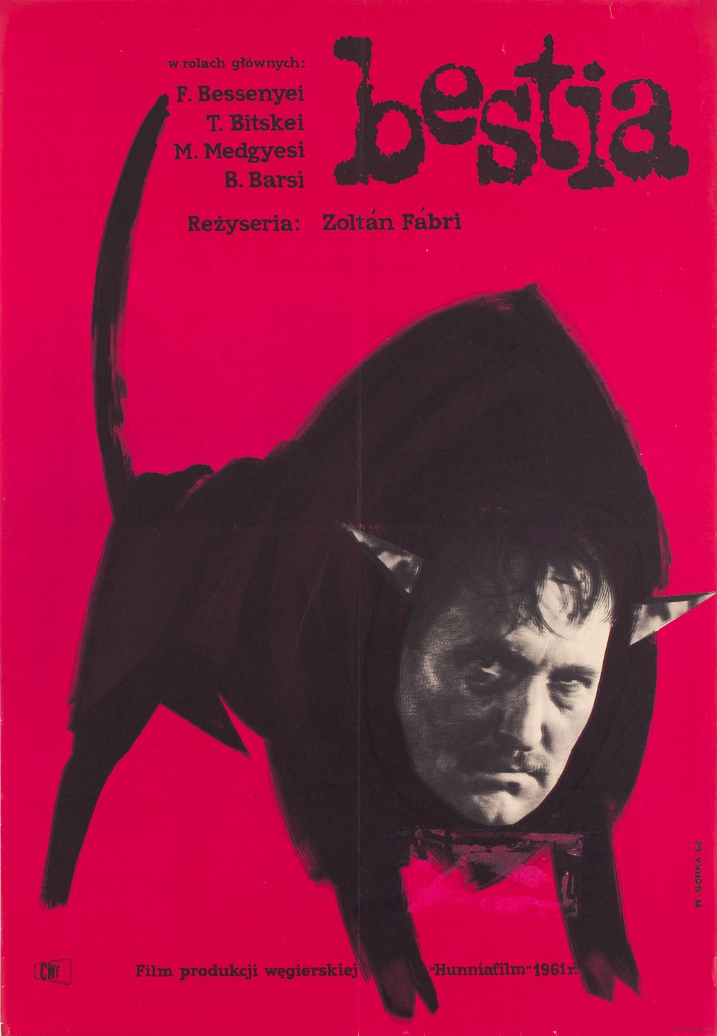Wiktor Gorka | Poster for the movie Bestia (1962) | MutualArt