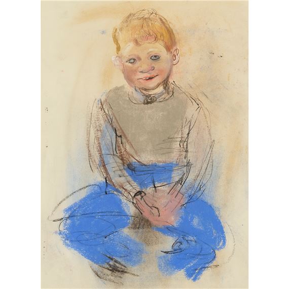 BOY WITH BLUE TROUSERS