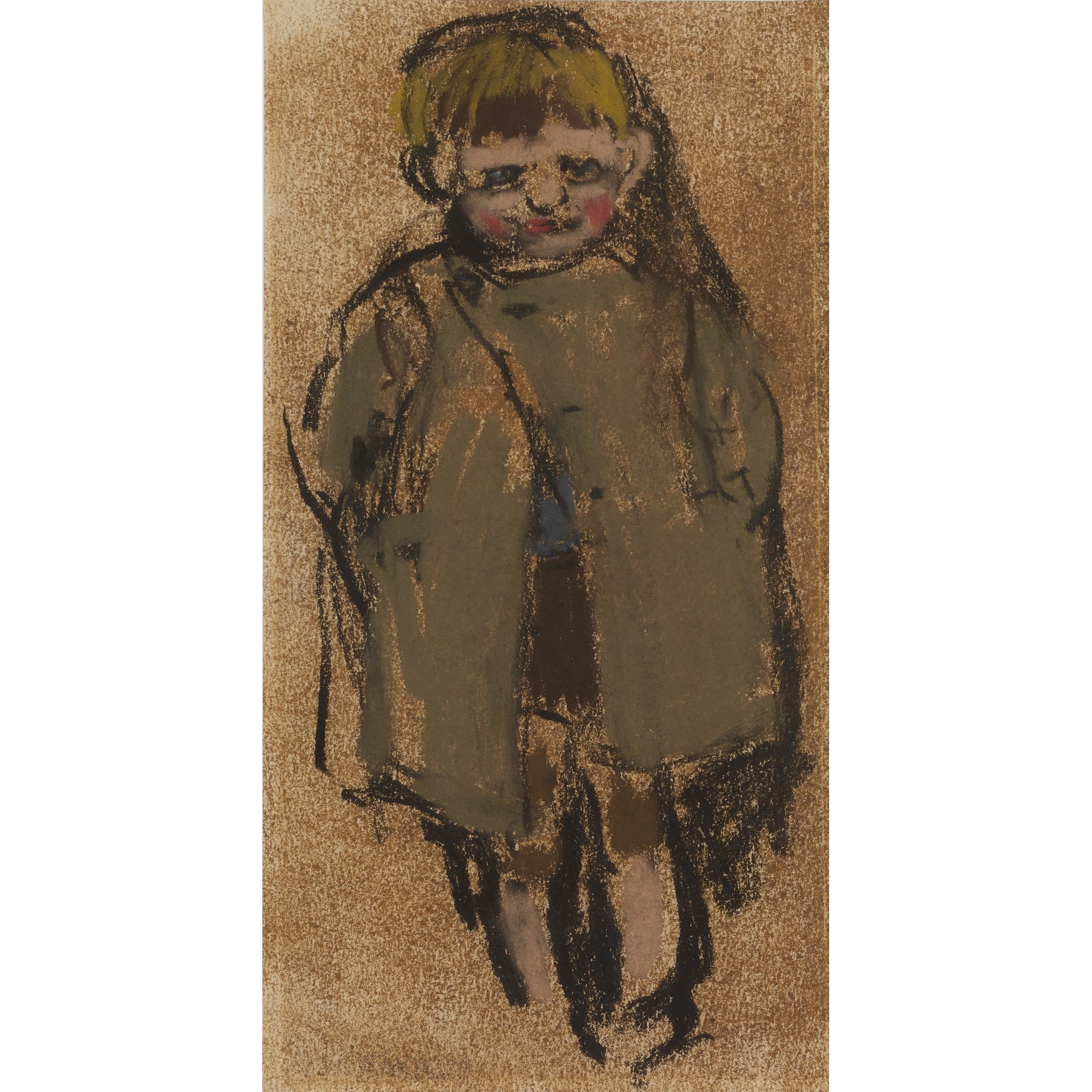 Artwork by Joan Kathleen Hardy Eardley, A GLASGOW BOY, Made of pastel