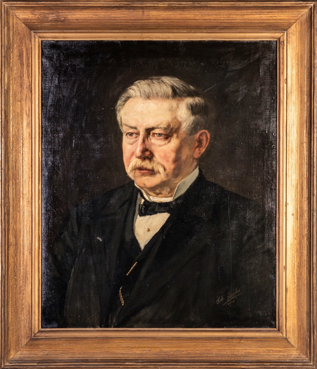 Artwork by Sebastian Bacher, Portrait of a gentleman, Made of Oil on canvas