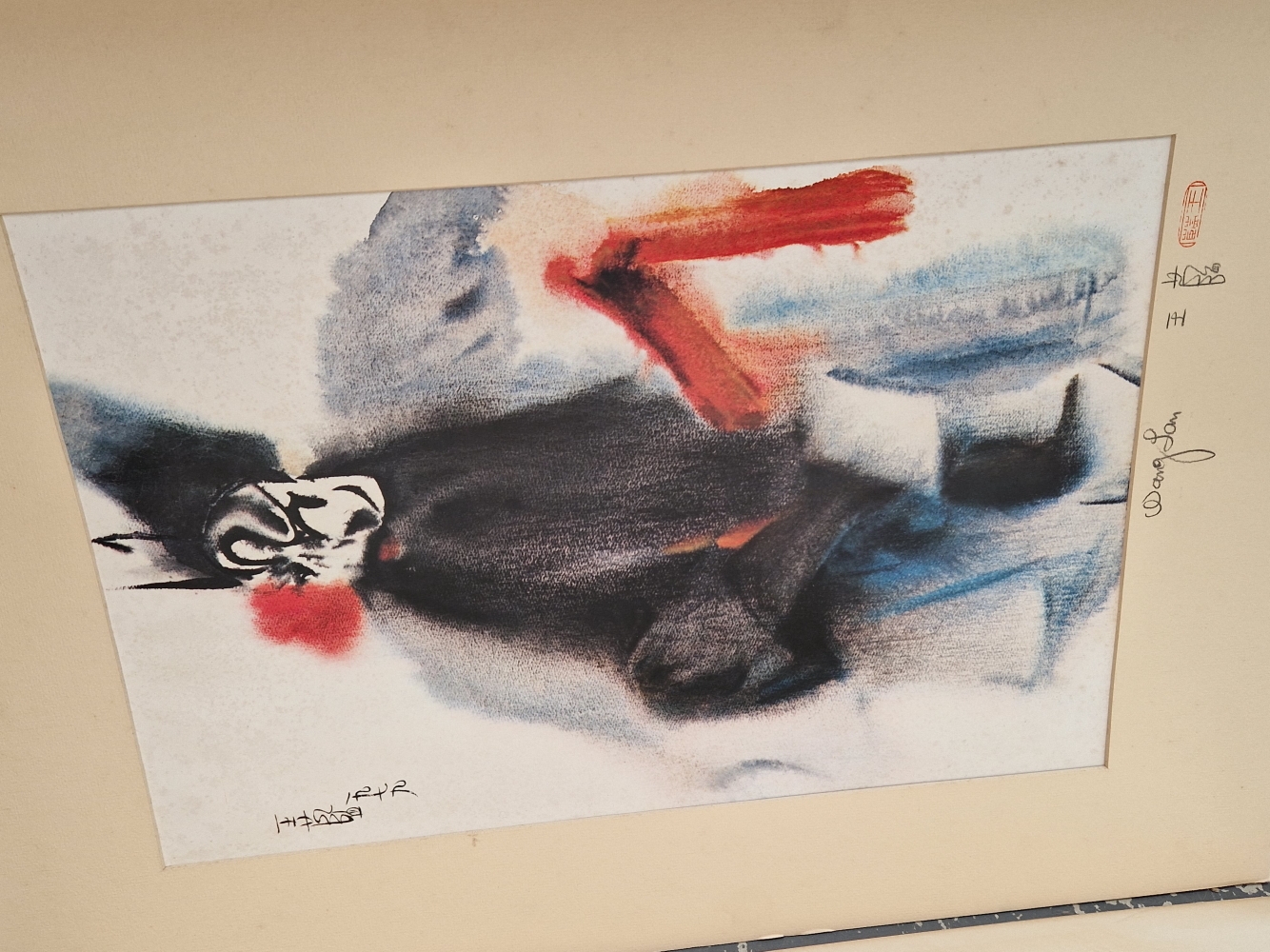 Artwork by Wang Lam, FLORAL AND FIGURAL SUBJECTS, Made of watercolours