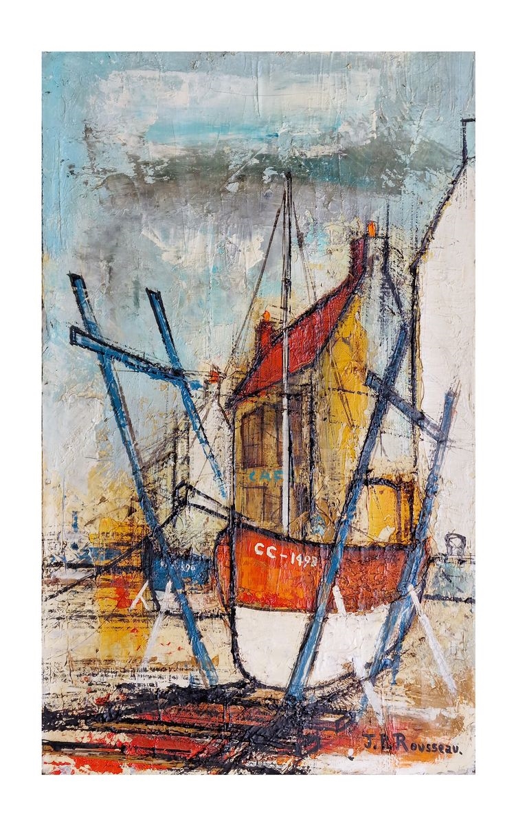 Jean-Pierre Rousseau | Bateau en cale sèche (1968) | MutualArt