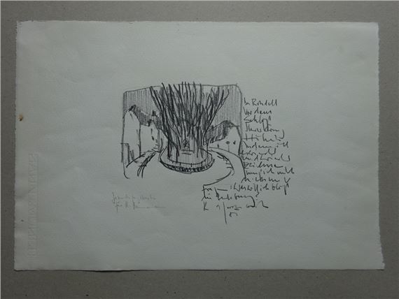 Horst Janssen | Das Rondell (1989) | MutualArt