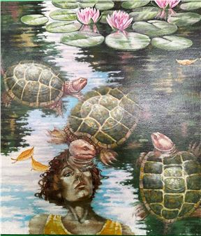 Mother's Reflection And Her Turtles - C. Workman