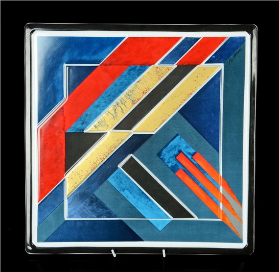 Abstract geometric motif by Otto Herbert Hajek, 1980