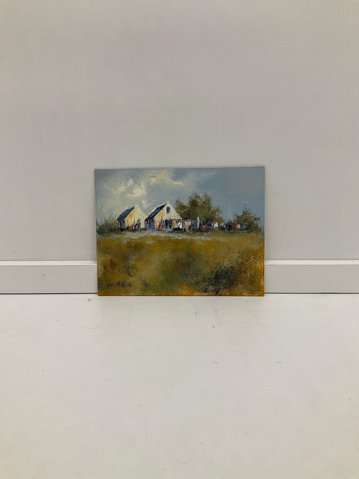 Artwork by Nel Mckeith, Kerry Cottages, Made of oil on board