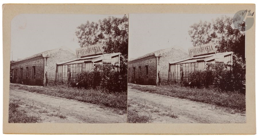Artwork by Alfredo Hamelle, Argentina. Province of Misiones, c. 1880-1904., Made of stereoscopic prints on albumen and citrate paper, mounted on card