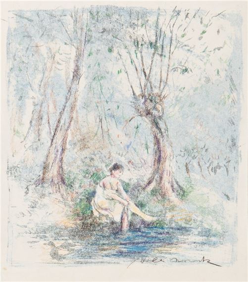 Koupající se dívka by Willi Nowak, 1928