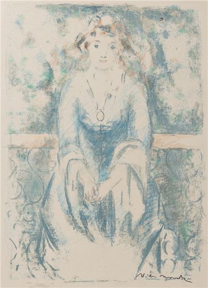 Dáma u zábradlí by Willi Nowak