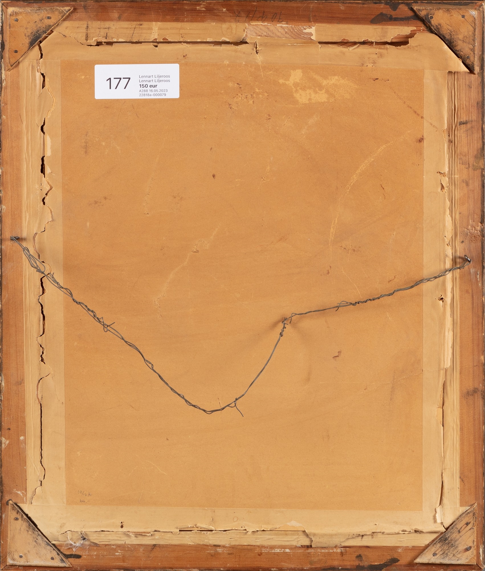 Artwork by Lennart Liljeroos, Porvoo, Made of oil